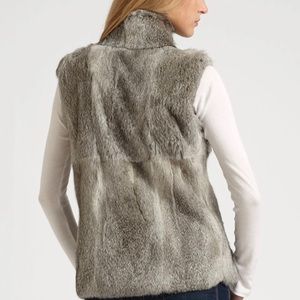 Michael Kors Rabbit Fur Vest - Grey - Small